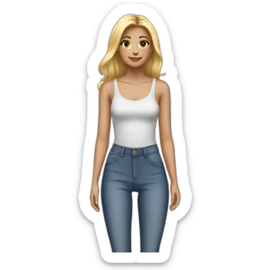 High-Waisted Skinny Jeans sticker