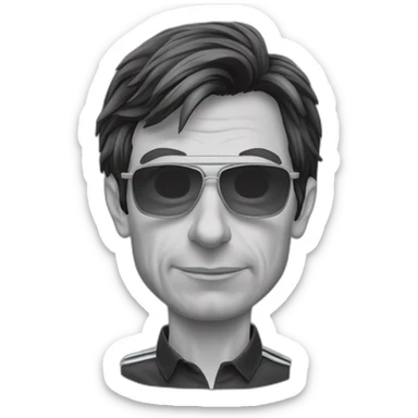 Toto Wolff avec de l’acné qui pleure sticker
