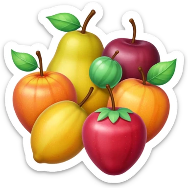 Candy-Coated Fruits sticker
