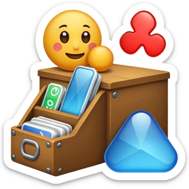 Materials wait for the end sticker