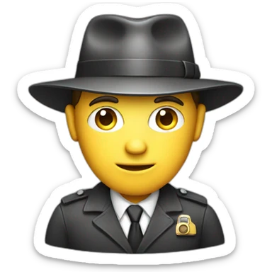 private investigator with a computer sticker