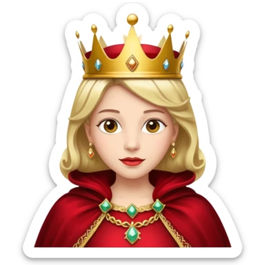 red Cape Queen sticker