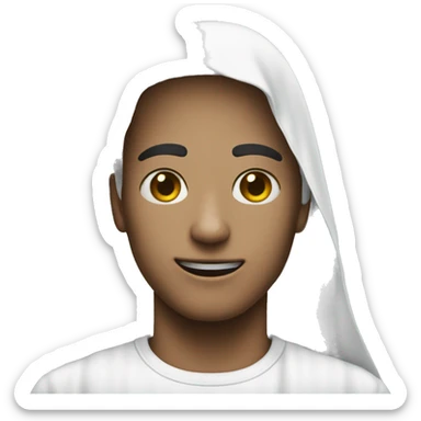 Snapchat ghost emoji with gu sticker