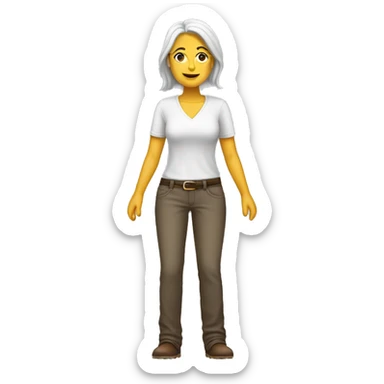 la tronco white woman full body sticker