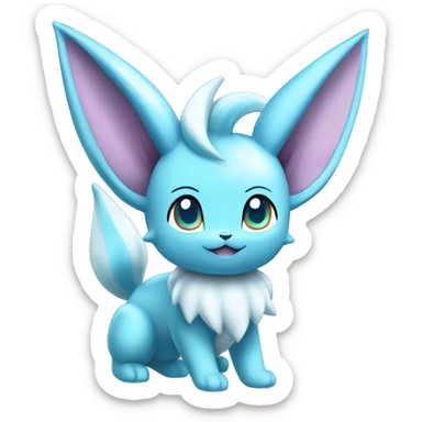 Glaceon Vaporeon Sylveon Pokémon sticker