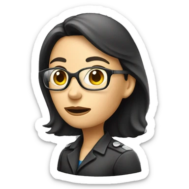 woman investigator  sticker