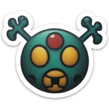 Nakama one-piece cross tattoo on wrist sticker