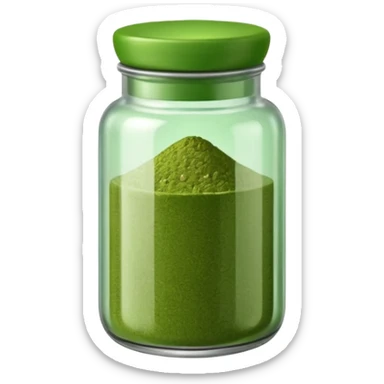 green seasoning in a spice jar sticker