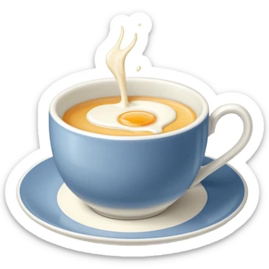 English Breakfast: Teacup with milk















 sticker