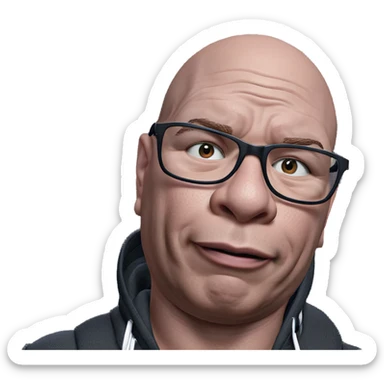 bald virtual youtuber meme sticker