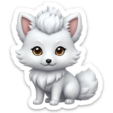 Alolan vulpix (all white) sticker