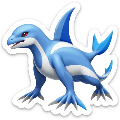 Silvally-Kyogre-Latios-Fakémon-hybrid-creature (full body)  sticker