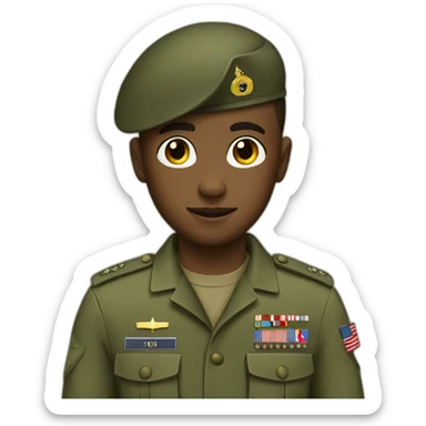 military boy sticker