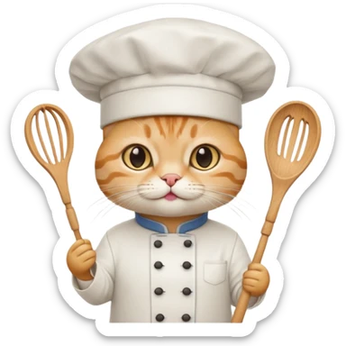 Chef Cat sticker