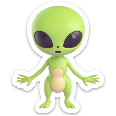 Shiko alien  sticker