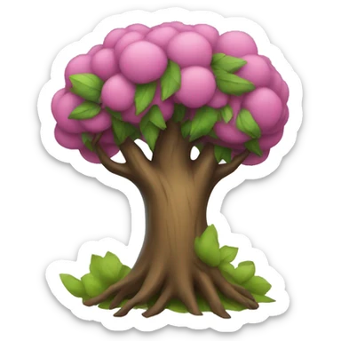 tree wearing a dress sticker