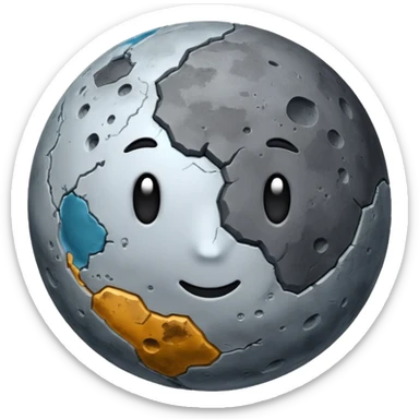 Planet in solar system Mercury  sticker