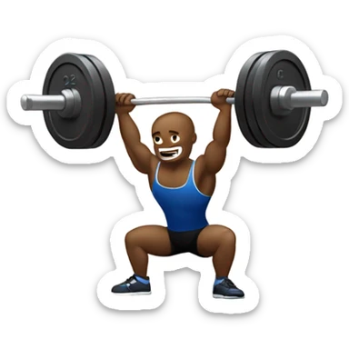 Weightlifter with Text „c23“ above  sticker