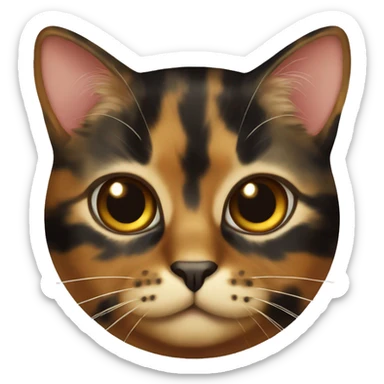 Tortoiseshell cat sticker