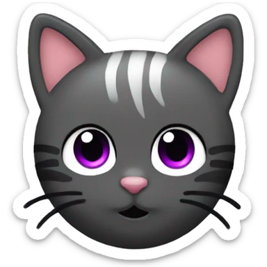 heart for cat ears sticker