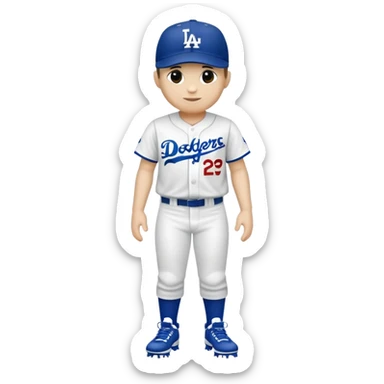 Dodgers baseball attire  sticker