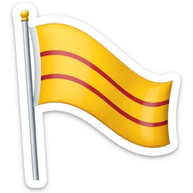 flag yellow white yellow weird symbol sticker