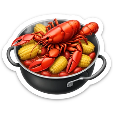 crawfish boil sticker