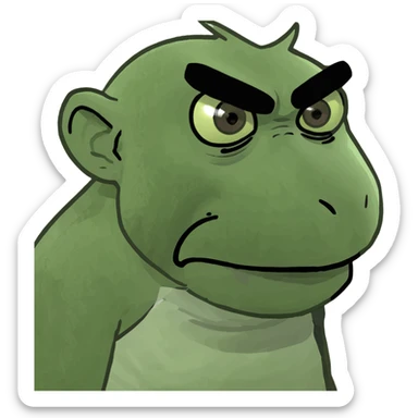 Monkey very very angry sticker