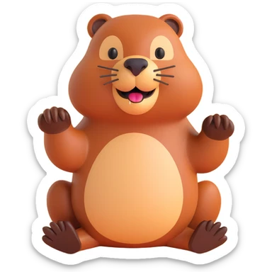beaver sticker