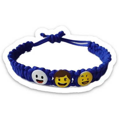 Friendship plastic bracelet sticker