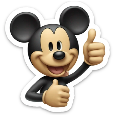 mickey mouse thumbs up sticker