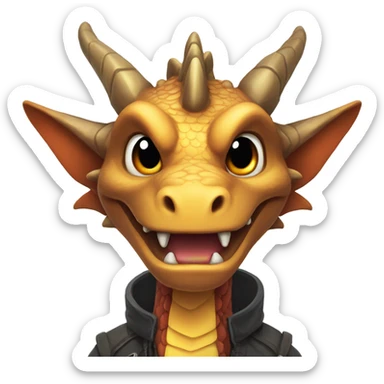 draw dragon who replace the discord ID emoji sticker