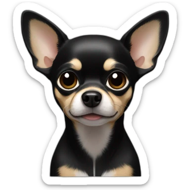 Chihuahua noir sticker