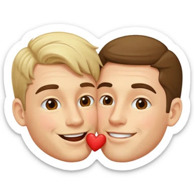 Two men making out  sticker