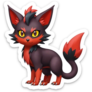 Noivern-Litten-Zorua full body sticker