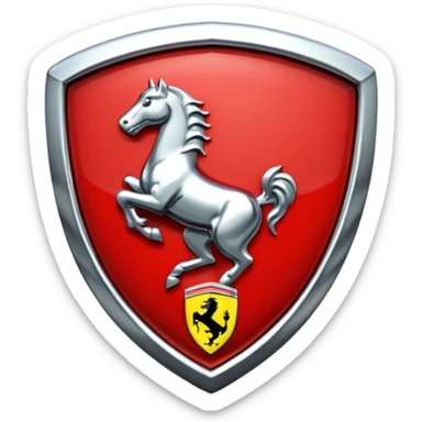 Real Ferrari badge sticker