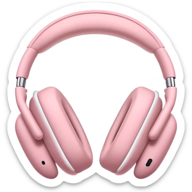 pink AirPods Max headphones sticker