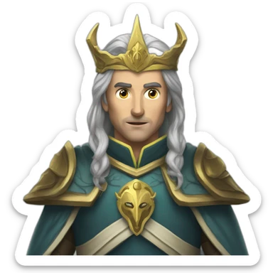 Turgon High King of the Noldorin Elves sticker