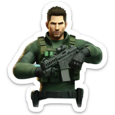 Chris redfield vape 2077 sticker
