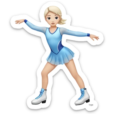figure skating on ice
 sticker