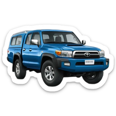 Toyota landcuiser Hzj 78 blue color  sticker