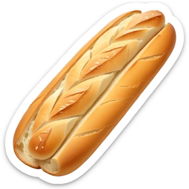 one piece of baguette sticker