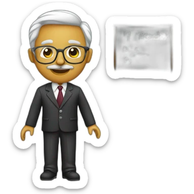 professor-teacher-blackboard sticker