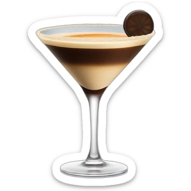 Espresso martini cocktail sticker