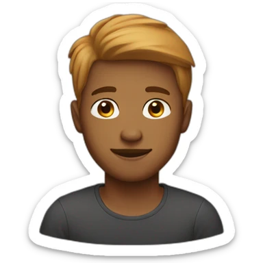 a light brown 24 year old man sticker