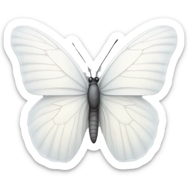 white butterfly sticker