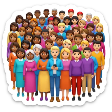 1 million people sticker