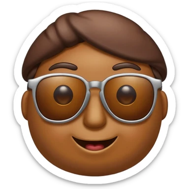 Poop with sunglasses sticker