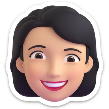 loving mom face sticker