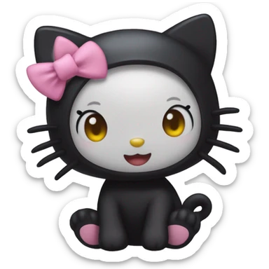 hello kitty kuromi sticker